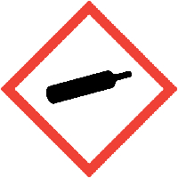 Bild: GHS 04 Gefahr: Gasflasche (Gase unter Druck)